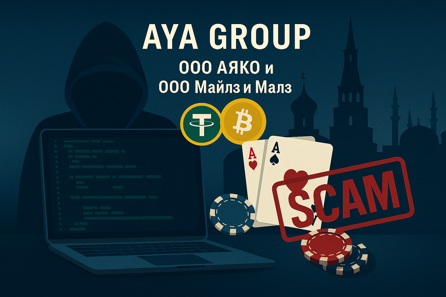 Иллюстрация Казанская IT компания AYA Group (ООО АЯКО, ИНН: 1655404422) оказалась разработчиком мошеннических онлайн казино и порно чатов